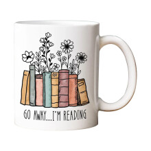 Library Bookshelf Mug – 11oz Coffee Cup for Book Lovers, Writers & Librarians – Compatible with Dishwasher