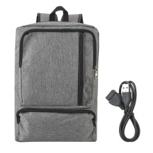 Compact Travel Backpack, Durable Polyester Fabric, Large Storage Space for Electronics and Essentials, Built-in USB Charging Port, Comfortable Back