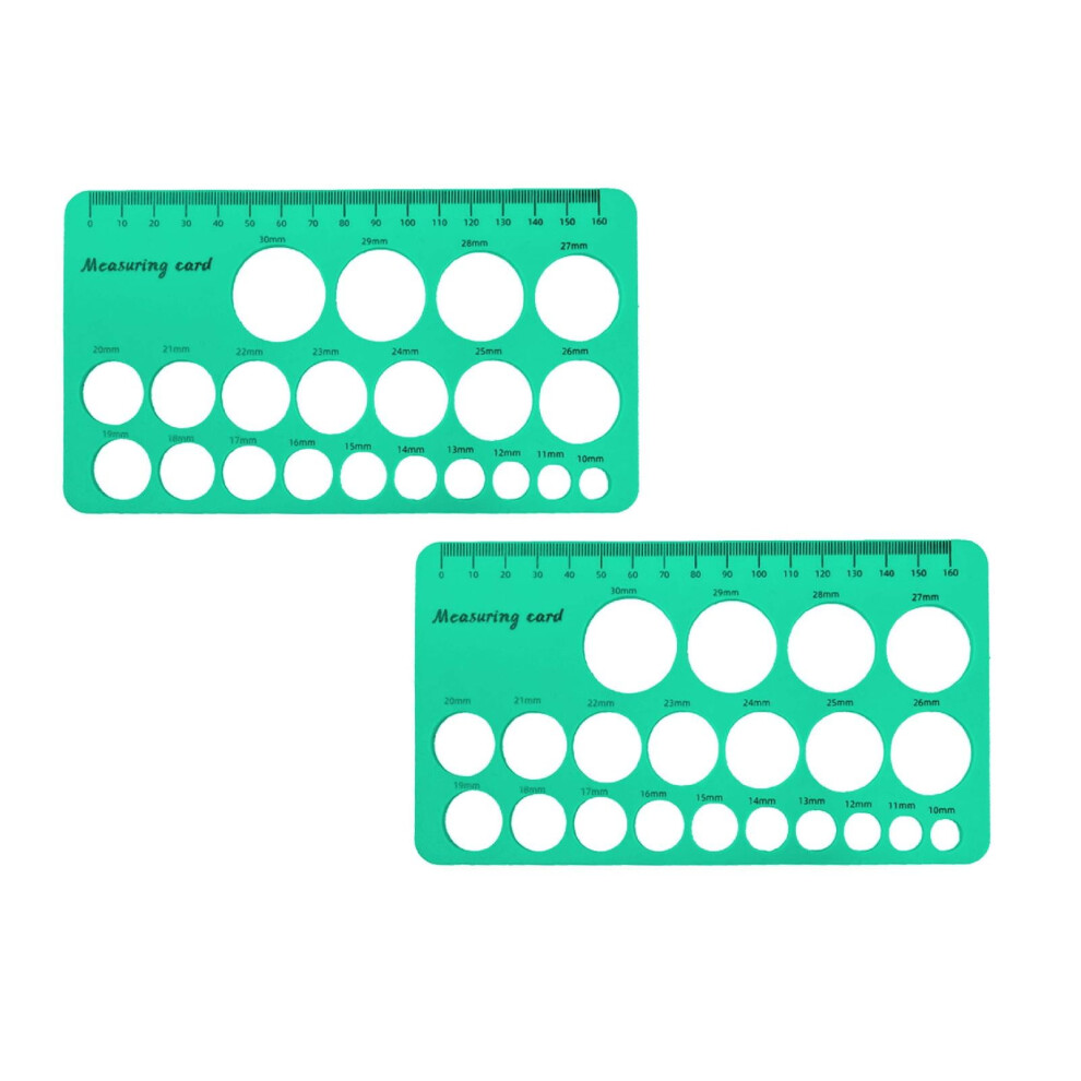 2PCS Nipple Ruler Nipple Measuring Ruler For Flange Size Silicone & Soft Flange Size Measure For Breast Sizing Tool