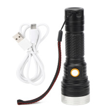 Duurzame tactische zaklamp, superheldere LED-verlichting, oplaadbare batterij met afstandsbediening en signaalindicatie, robuuste behuizing van