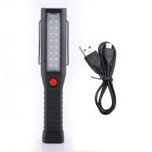 Innovatív CoB LED zseblámpa, mágneses aljjal forgatható munkalámpához és újratölthető, kézhasználatot nem igénylő használathoz,