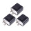 3-Pack Black Motorcycle Turn Signal Lights Plastic Indicators for Bikes 1