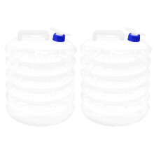 Gourde pliable pour les amateurs de plein air, récipient portable sans BPA avec robinet, solution de stockage étanche, inodore et de qualité
