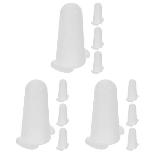 12Pcs White Silicone Piping Tip Protectors Reusable Cake Nozzle Covers