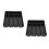 2Pièces Boîte Rangement Couverts Multiusage PP Noir Couvercle 1