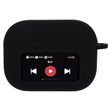 Custodia protettiva in silicone compatibile con AirPods A9pro con angoli dello schermo protettivi - Copertura completa, impugnatura comoda, lavabile