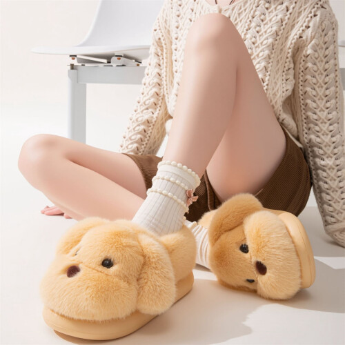 Pantofole Willtoo a forma di cane, carinissime, per donna, morbide e calde, non in cotone. 1
