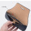 Leather Glasses Case with Protective Pockets 5