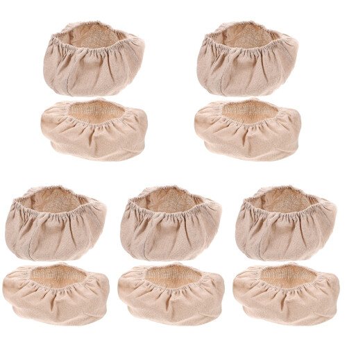 10Pcs Beige Sourdough Bread Cloth Liners Home Baking Basket Covers