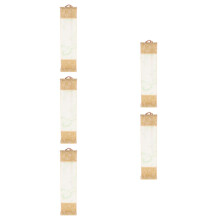 5Pcs Compact Multi Blank Hanging Wall Scrolls for Chinese Calligraphy