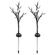 Flexible Branch Solar Garden Lights Gradient Color LED Landscape Lamps For Outdoor Courtyard Decoration Automatic Light Control IP65Waterproof Easy