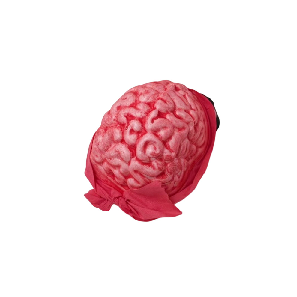 Red (One Size, ) Halloween Brain Hat Weird Realistic Fake Brain Halloween Costume Hat Cosplay Foam Hat