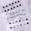 Magnetische brocheset – 12 stuks, legering, zwart/gemengd/wit 2