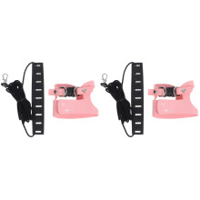 2Sets Flexible Pink Small Pet Leash and Adjustable Harness Set