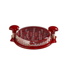 Manual Meat Grinder with Base, Dishwasher-Safe Rotary Slicer for Tacos, Salads, Pet Food – No Blades