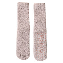 Women's Winter Coral Velvet Plus Velvet Thickened Warm Sleeping Floor Non Silicone Bottom Mid Calf Socks for Women