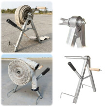 Portable Fire Water Storage Device Foldable Manual Winding All Metal Hose Reel For Farm Irrigation