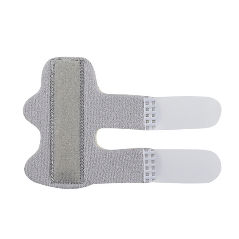 Gray (11.5Cmx8.3cm, ) Finger Splints With Fixing Strap Finger Sleeves Protectors For Preventing Sports Injuries Knuckle Immobilization