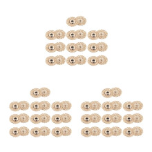 30St Gouden Press Studs Sneeuwvlok Voor Naaien & Mode