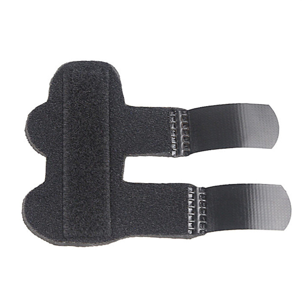 Black (11.5Cmx8.3cm, ) Finger Splints With Fixing Strap Finger Sleeves Protectors For Preventing Sports Injuries Knuckle Immobilization