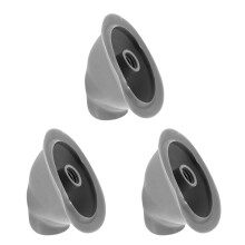 3St Rubber Plungers Voor Badkamer En Keuken Wastafel Grijs