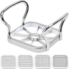 5-in-1 Stainless Steel Potato Cutter with Handle – Manual Slicer for Potato, Onion, Tomato, Lemon – Compatible with Kitchen Tools