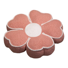 Coussin décoratif en forme de marguerite, rose pastel, 40 cm, idéal pour décorer une chambre d'étudiant ou une salle de classe. Joli coussin pour