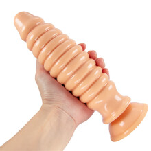 (One Size, Skin Color) PVC Anal Plug Adult G-spot Pleasure Anal Butt Plug Couple Toys for Adult Bedroom Pleasure