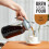 Cold Brew Coffee Maker Jar 64Oz, Thick Glass Cold Brew Pitcher Flip Cap Spout Lid with Handle 2