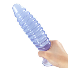 (One Size, Sky Blue) PVC Anal Plug Adult G-spot Pleasure Anal Butt Plug Couple Toys for Adult Bedroom Pleasure