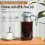Cold Brew Coffee Maker Jar 64Oz, Thick Glass Cold Brew Pitcher Flip Cap Spout Lid with Handle 4