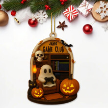 Ακρυλικό διακοσμητικό Halloween Ghost2D – Συμβατό με Halloween, χριστουγεννιάτικο δέντρο,