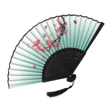 Vintage Folding Hand Fan Chinese Japanese Bamboo Fans Craft Gifts Women Dance Performance Props Home Decoration Ornaments