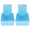 2Pcs Blue Plastic Retainer Storage Case Durable Dental Holder Compact 1