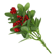 Seasonal Home Decor Flexible Stems for DIY Projects Artificial Holly Berry Decorations Realistic Faux Red Berry Branches Durable Foam Plastic Picks