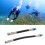 Black High Pressure Regulator Hose First Second Stage Octopus (15cm/22.5cm) 4