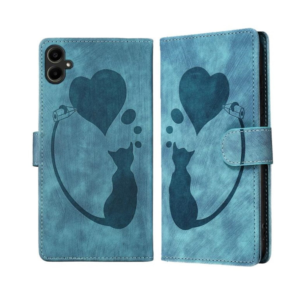 Samsung Galaxy A07/A06 4G Flip Wallet Case Pu Leather Blue 971050688947