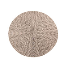 Eco Polypropylene Woven Dining Table Mats Heat Resistant Round Placemats Set Of4Oil Resistant Non Slip Mats For Kitchen Cafe Restaurant Use