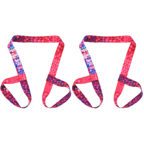 2Pcs Roller Skate Leashes Multi-Color Durable Polyester Cotton Straps