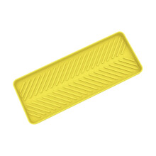 Plateau d'évier en silicone souple pour ranger les articles de salle de bain et de cuisine