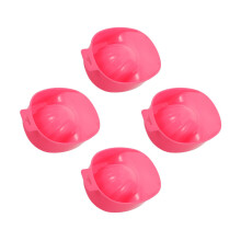16Pcs Plastic Nail Soak Bowls Pink Hand Bowls for Manicure Spa Use