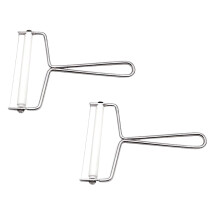 2pcs Stainless Steel Cheese Scraper Set – Multi-Function Butter & Cheese Slicer, Compatible with Baking Tools