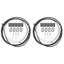 2Sets Durable Black Bike Shift Lines for Road and Mountain Bike Brakes