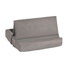 Tablet Pillow Holder Tablet Soft Pad Dock Portable Foldable with Pocket and Pen Mount for Desk Smartphones Flat Computers Lap Bed Gray