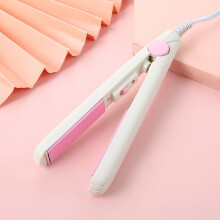 Clearance 2-in-1 Mini Curling Iron, 2025 Upgrade Dual Use Curling Iron Portable Travel Curler Flat Straightener for Women Short Hair All Hair Types