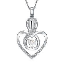 Infinity Cremation Jewelry for Ashes Infinity Urn Necklaces for Ashes with Heart Birthstone Ashes Pendant Locket Keepsake Memorial Jewelry for Urns