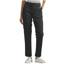 Schwarze SYMOID Damen-Cargohose mit hohem Bund, geradem Bein, Taschen und elastischem Bund – Sommer & Herbst, Einheitsgröße