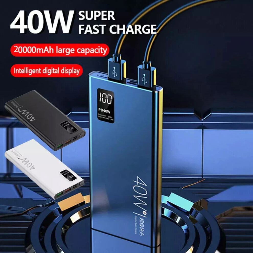 40W 20000Mah Power Bank Magnetic Qi Wireless Charging Fast Charging For Mobile Phones 703052545252