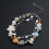 Fashion Star Beaded Bracelets Handmade Adjustable Wristband Double Layer Bangle 4