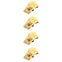 4Sets Portable Gouden Plastic Pokerkaarten Voor Party En Spelplezier